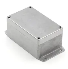 Aluminiuml&aring;da gjuten med fl&auml;ns 125x80x57mm IP67 @ electrokit