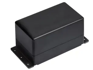 Apparatlåda 120x70x66mm med fläns @ electrokit