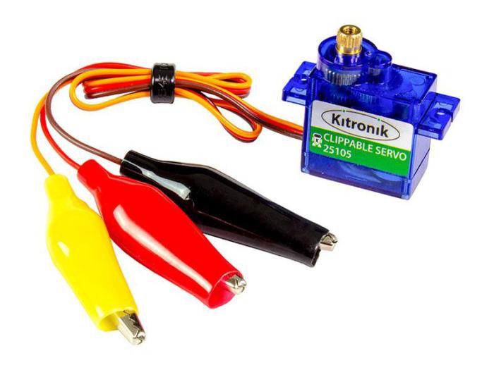 Servo litet - krokodilklämmor @ electrokit (1 av 4)