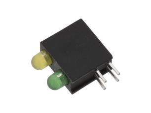 LED-indikator gul gr&ouml;n PCB @ electrokit