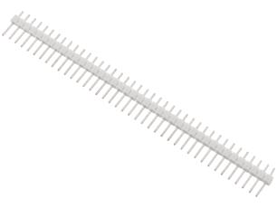 Stiftlist 2.54mm 1x40p - vit @ electrokit