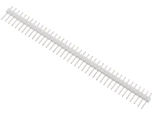 Stiftlist 2.54mm 1x40p - vit @ electrokit