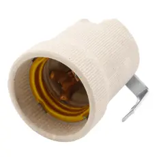 Lampsockel E27 med f&auml;stvinkel @ electrokit