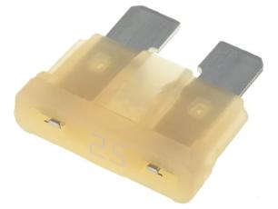Flatsäkring 25A 32VDC - MIDI ATO ATC transparent @ electrokit