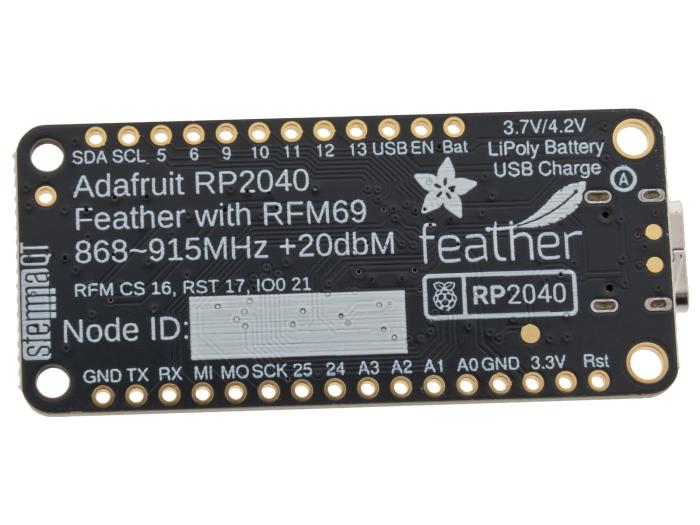 Adafruit Feather RP2040 RFM69 @ electrokit (3 av 3)