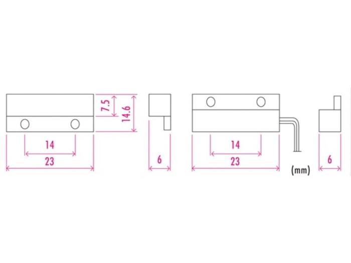 Magnetkontakt NC mini @ electrokit (2 av 2)