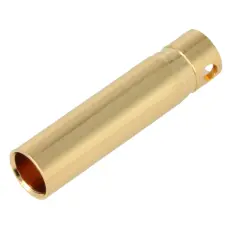 Banankontakt 4mm hona 32A(70A) guld @ electrokit