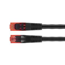UTP Cat6 nätverkskabel 20m utomhus svart Cu @ electrokit