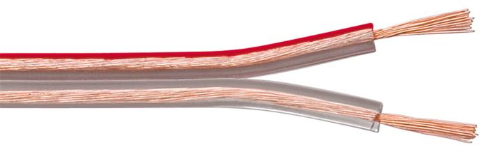 Kabel 2x1.5mm² Cu transparent 50m @ electrokit (1 av 2)