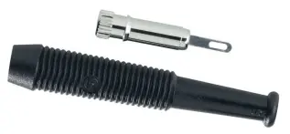 Banankontakt 2mm hona svart @ electrokit