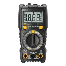 Multimeter 3 1/2 siffra manuell Cat III 600V PCW01A @ electrokit