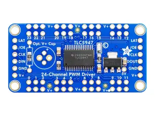 PWM LED dimmer 12-bit 24-ch SPI @ electrokit