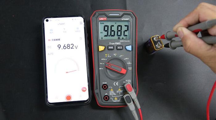 Multimeter True RMS 9999 counts med Bluetooth @ electrokit (4 av 5)