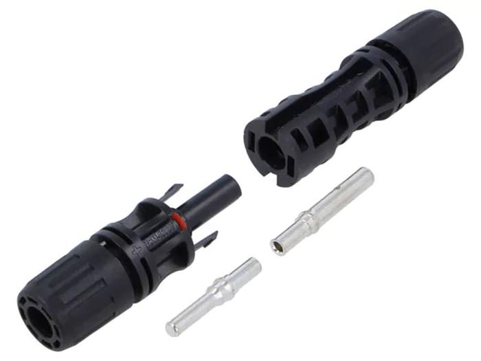 MC4 kontakter 2.5-10mm2 50A - Par för crimpning @ electrokit (1 av 1)