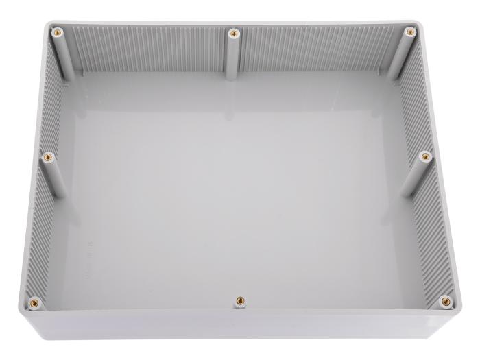 Apparatlåda 250x200x64mm ABS IP54 grå @ electrokit (3 av 3)