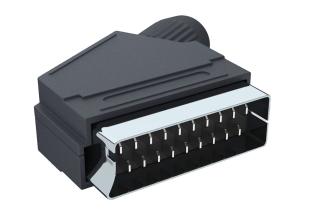 Scart-kontakt hane 21-pol @ electrokit