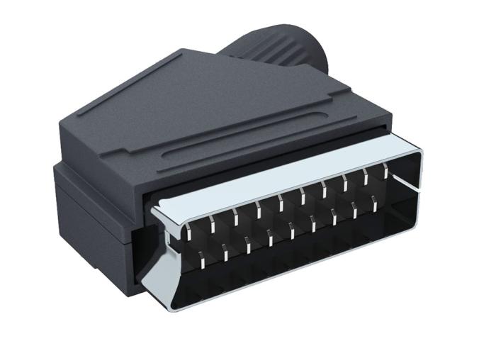 Scart connector male 21-pin @ electrokit (1 of 2)