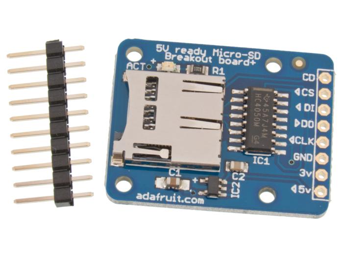 MicroSD-läsare 5V @ electrokit (1 av 3)