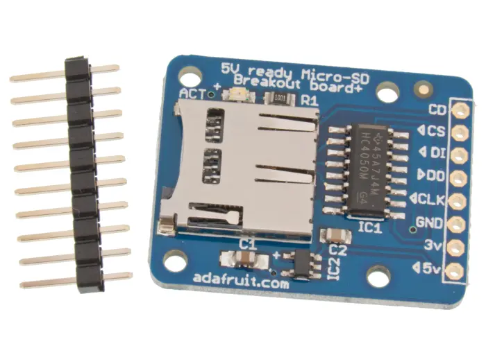 MicroSD-läsare 5V @ electrokit (1 av 3)