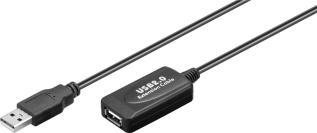 USB2.0 active extention A male to A female 10m @ electrokit