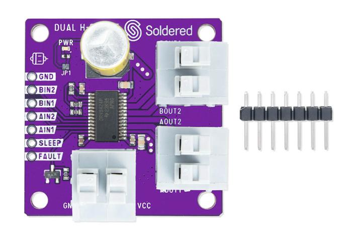 Motor driver 2-channel 4.5-35V 2.5A @ electrokit (5 of 5)