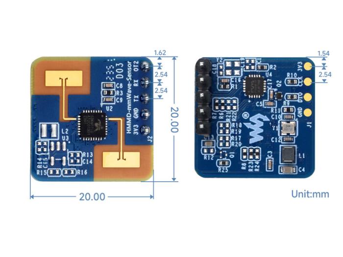 Rörelsesensor mmWave 24GHz @ electrokit (9 av 9)