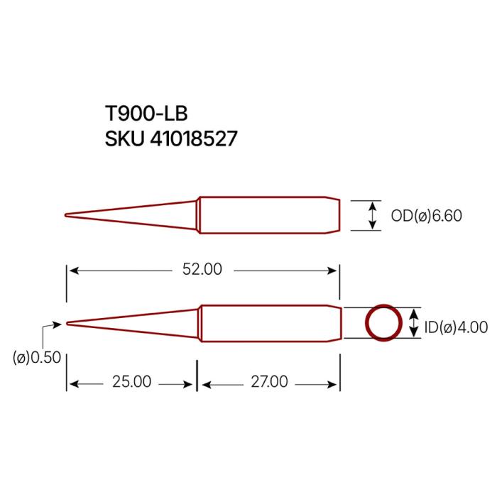 Lödspets T900-LB @ electrokit (2 av 2)