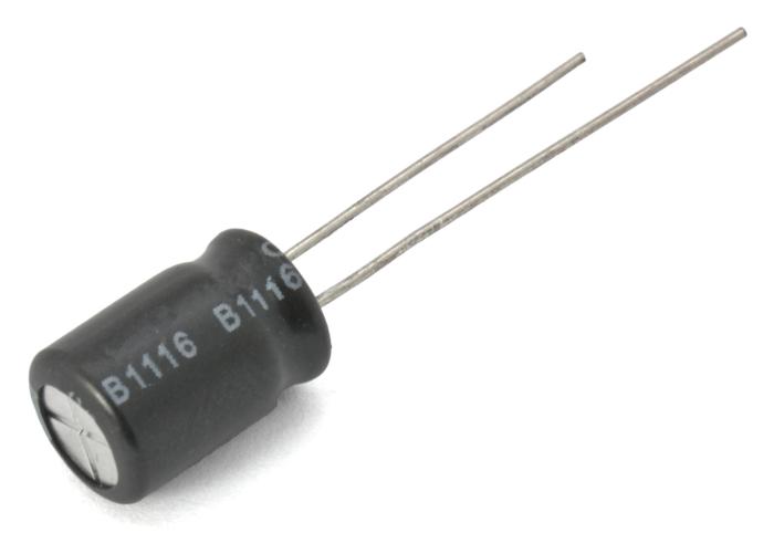 El.lyt 10uF 100V 105C ø8x12mm bipolar @ electrokit (1 of 1)