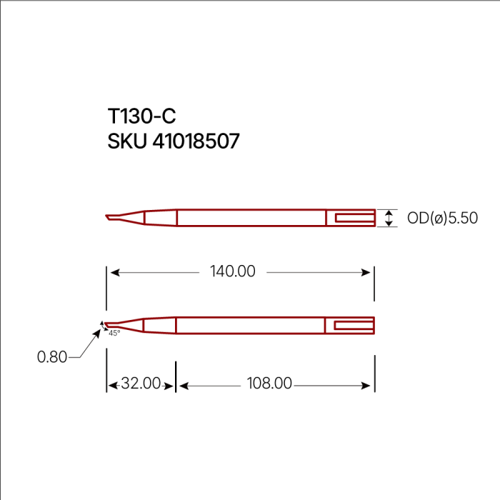 Lödspets T130-C @ electrokit (2 av 2)