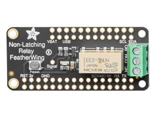 Non-Latching Mini Relay FeatherWing @ electrokit