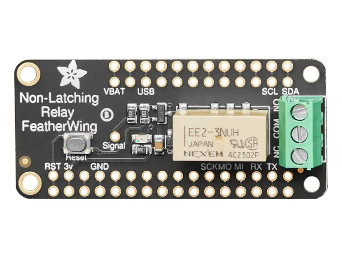 Non-Latching Mini Relay FeatherWing @ electrokit (1 av 6)