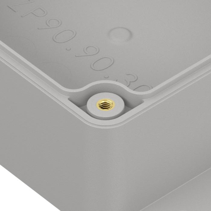 Enclosure flange 90x90x45mm ABS IP65 @ electrokit (5 of 5)