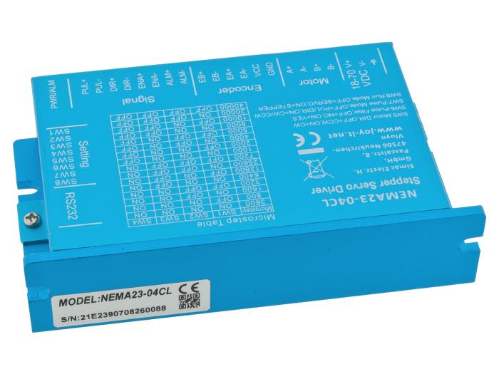 Stegmotor NEMA23 1.8° 1Nm servostyrd med controller @ electrokit (5 av 5)