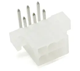 Stiftlist PCB Mini-Fit Jr hane 2x3p PCIe 6-pin vinklad @ electrokit
