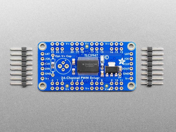 PWM LED dimmer 12-bit 24-ch SPI @ electrokit (3 av 4)