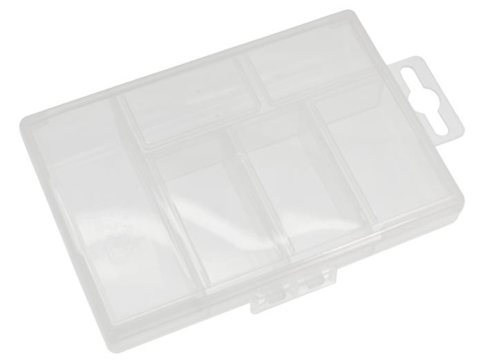 Storage box 135 x 85 x 25mm 5 compartments @ electrokit (1 of 2)
