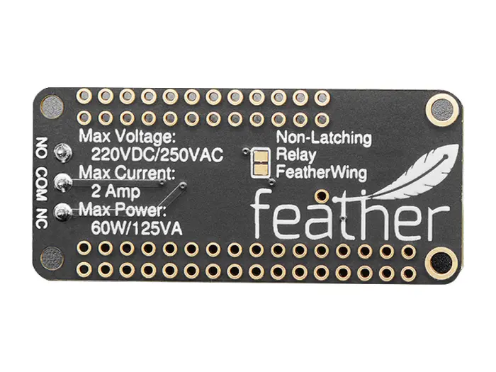 Non-Latching Mini Relay FeatherWing @ electrokit (2 av 6)