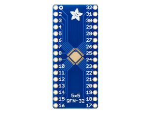 Adapter card QFN-32 / TQFP-32 - DIP-32 @ electrokit