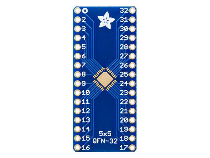 Adapter card QFN-32 / TQFP-32 - DIP-32 @ electrokit (1 of 3)