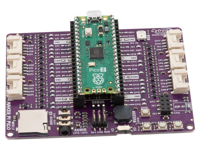 Maker Pi Pico - Experimentkort för Pico 1/2 @ electrokit (7 av 8)