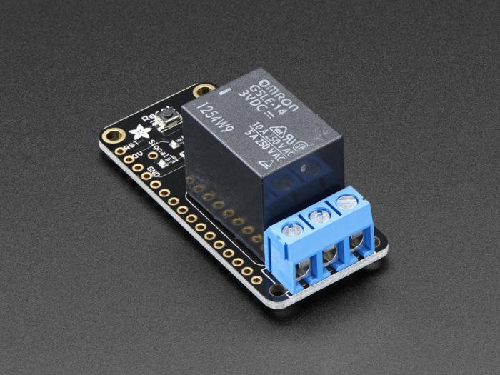 Power Relay FeatherWing @ electrokit (5 av 6)