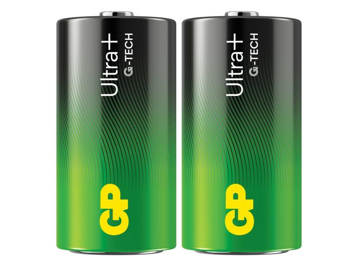 C / LR14 alkaliska batterier GP Ultra Plus 2-pack @ electrokit (1 av 2)