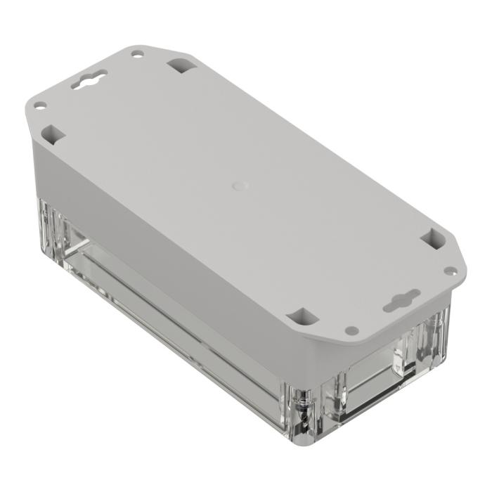 Enclosure 160x80x60mm clear lid ABS IP65 @ electrokit (2 of 4)