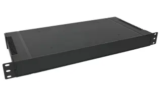 Rack enclosure 19" 1Ux200mm ABS black @ electrokit