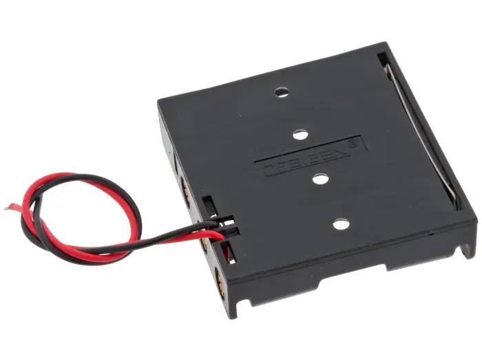 Batterihållare 4x AA kabelanslutning @ electrokit (2 av 2)