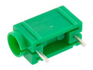 Banan jack 4mm PCB grön @ electrokit