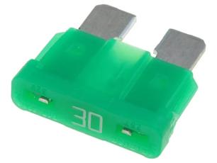 Flatsäkring 30A 32VDC - MIDI ATO ATC grön @ electrokit