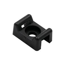 Holder for cable tie max 3.6mm screw-mount black @ electrokit