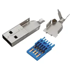 USB-A 3.0 kontakt hane lödning @ electrokit