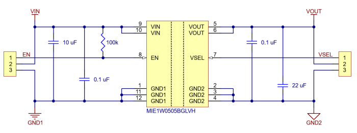 Isolerad DCDC-omvandlare 3.3/5V 200mA @ electrokit (6 av 6)